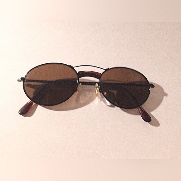 Vintage Alfred Sung Express Unisex Black Roundish Sunglasses - Picture 2 of 7